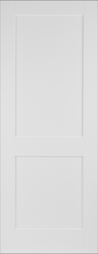White Shaker 2 Panel