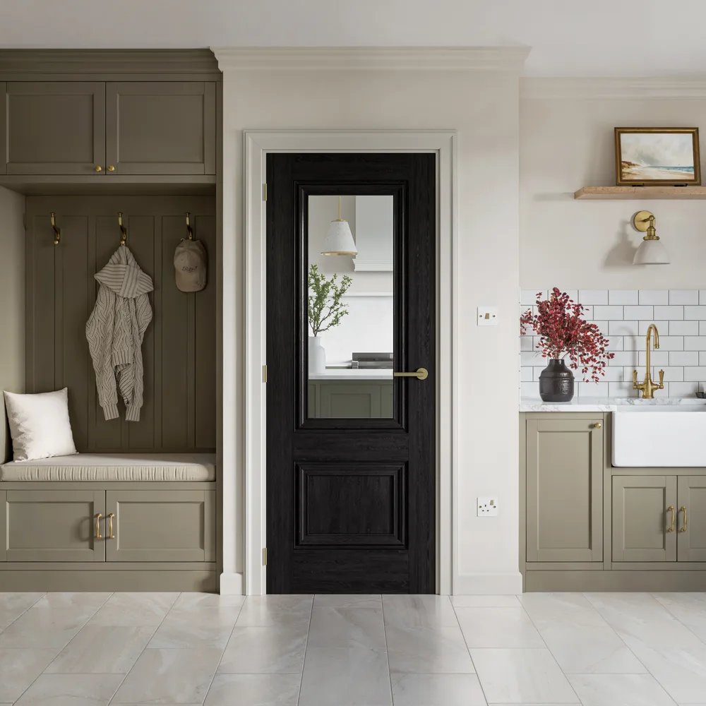 Burghley Black Glazed Laminated