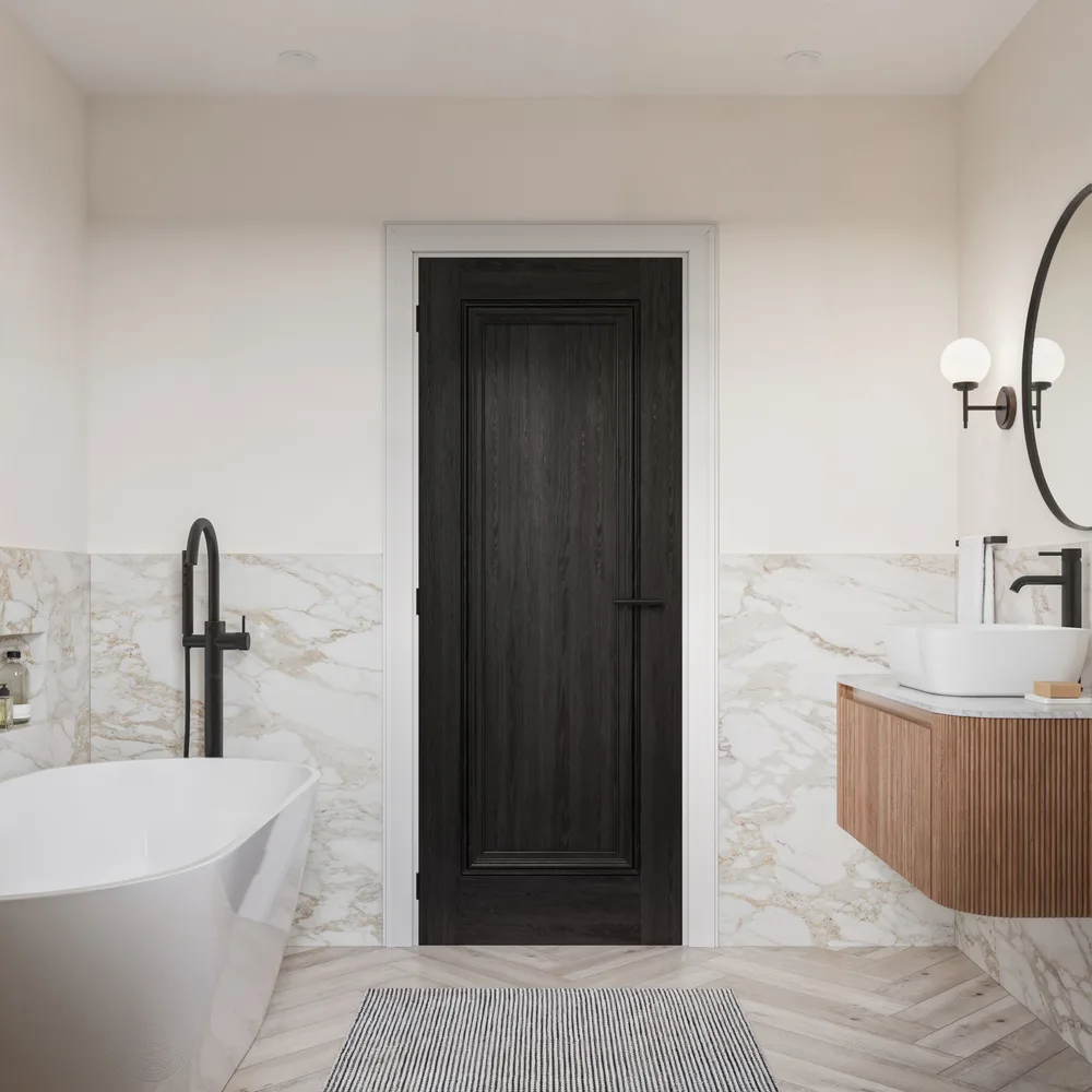 Haddon Black Laminated