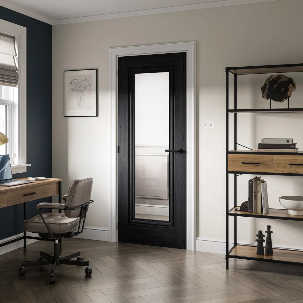 Haddon Black Glazed Laminated