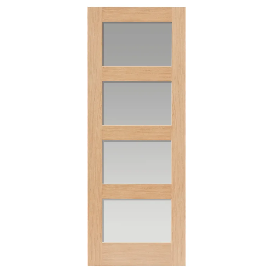 Nevis Oak Clear Glass Unfinished
