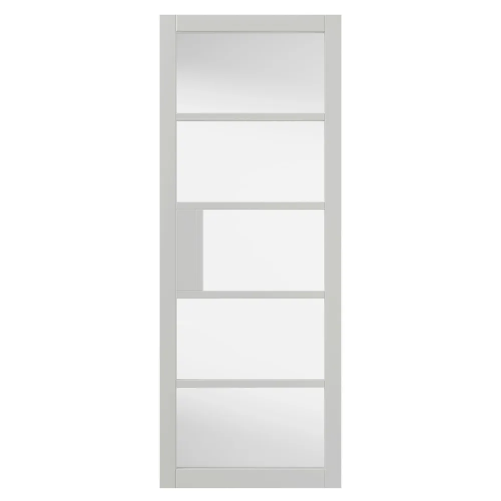 Metro White Clear Glass Finished