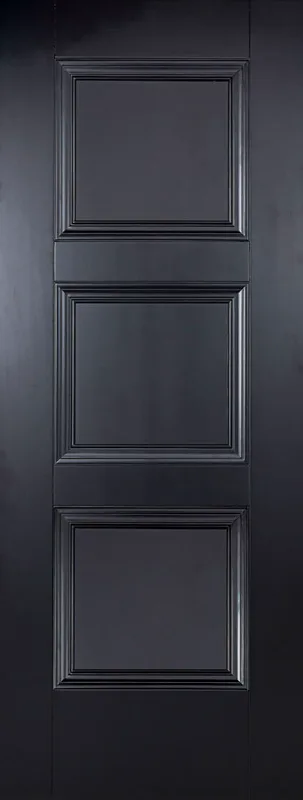 Black Amsterdam 3 Panel Primed