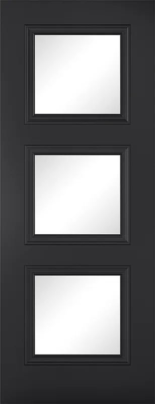 Antwerp Black 3 Light Glazed