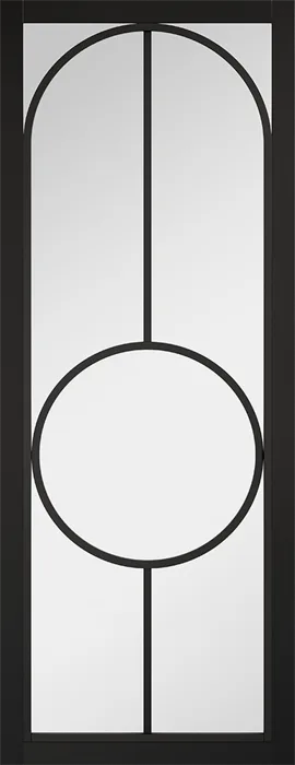 Bowery Black Clear Glass