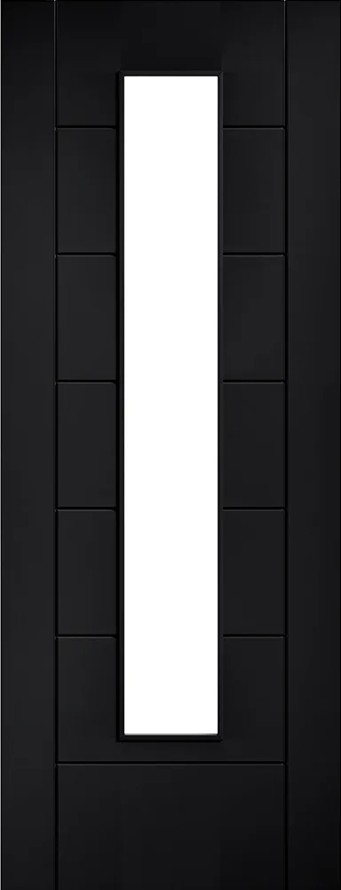 Laminate Black Glazed Linear 7 Panel