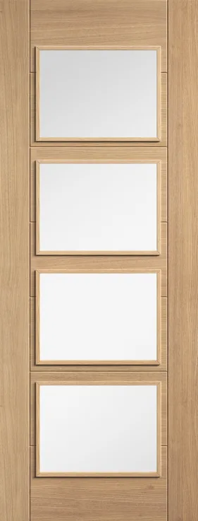 Oak Carini Pre-finished 4 Light Clear Glazed