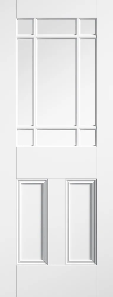 White Primed Downham With Clear Glass