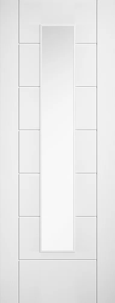Laminate White Glazed Linear 7 Panel