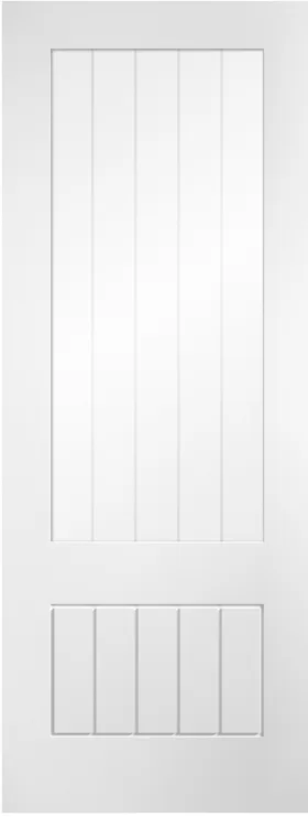 Mexicano 1 Light 3/4 Glazed White Primed