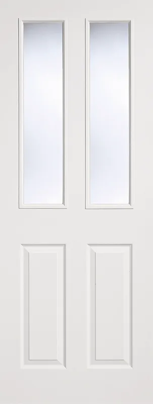 Textured 2 Panel 2 Lite Glazed