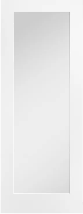 Pattern 10 Clear Glass White Primed